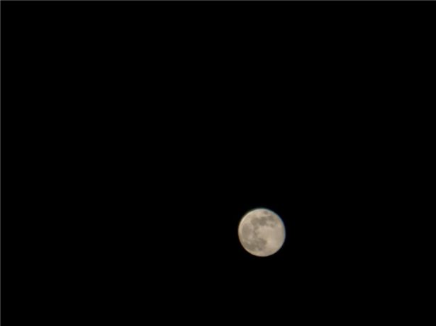iPhoneXで撮った月