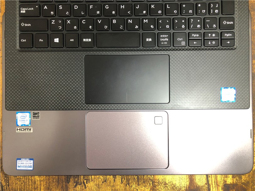 DELL New XPS 13とASUS ZenBook Flipのトラックパッドの比較