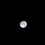 iPhoneXと望遠レンズとマニュアルカメラアプリで撮影した満月