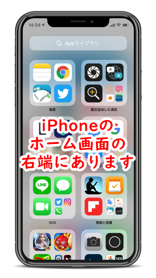iOS14のAppライブラリ