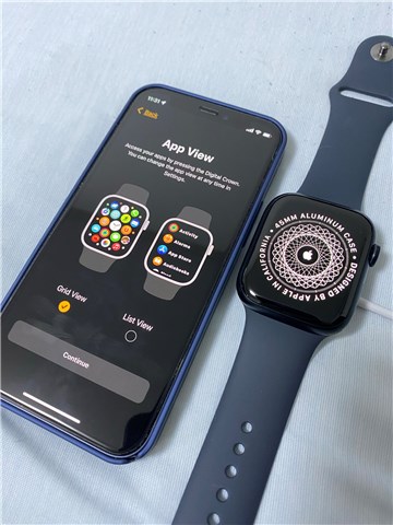 Apple Watch Series7 のアプリ一覧の表示方法の設定