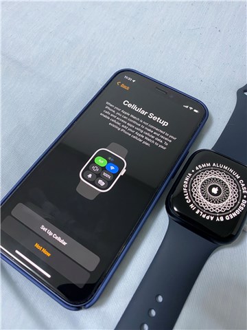 Apple Watch Series7 でセルラーデータを使う設定
