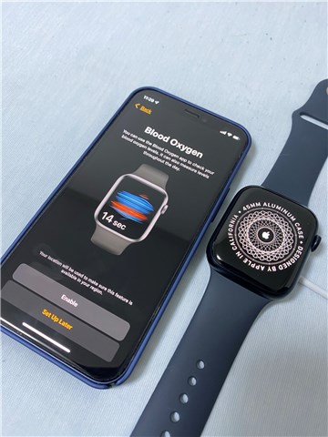 Apple Watch Series7 の血中酸素ウェルネスアプリセットアップ
